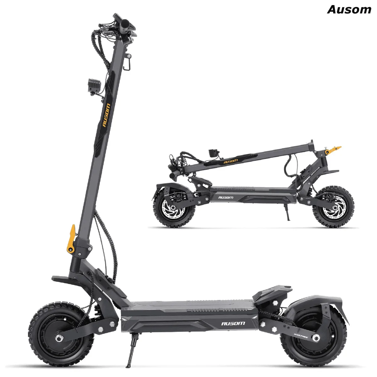 Ausom Ausom Gosoul 2 Pro Dual Motor Electric Scooter 2800W 56mi 20mph Dark Gray — product photo