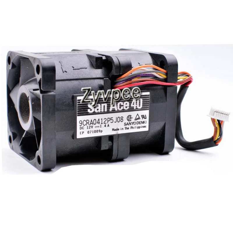 Zyvpee Zyvpee 9CRA0412P5J08 40mm 4056 12V 1.4A 8 wires 8 pins case fan — product photo