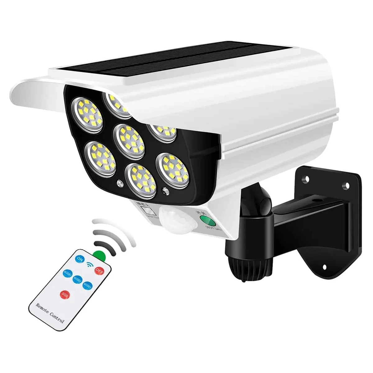 KEHIPI KEHIPI 2000 Lumens 77 LED Solar Floodlight with Dummy Camera — product photo