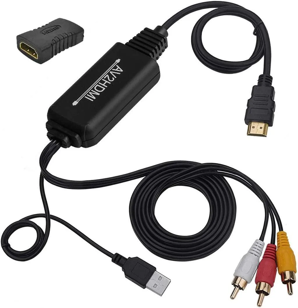 LUOM LUOM RCA to HDMI Converter 1080P 60Hz 56in RCA 16in HDMI 17in USB — product photo