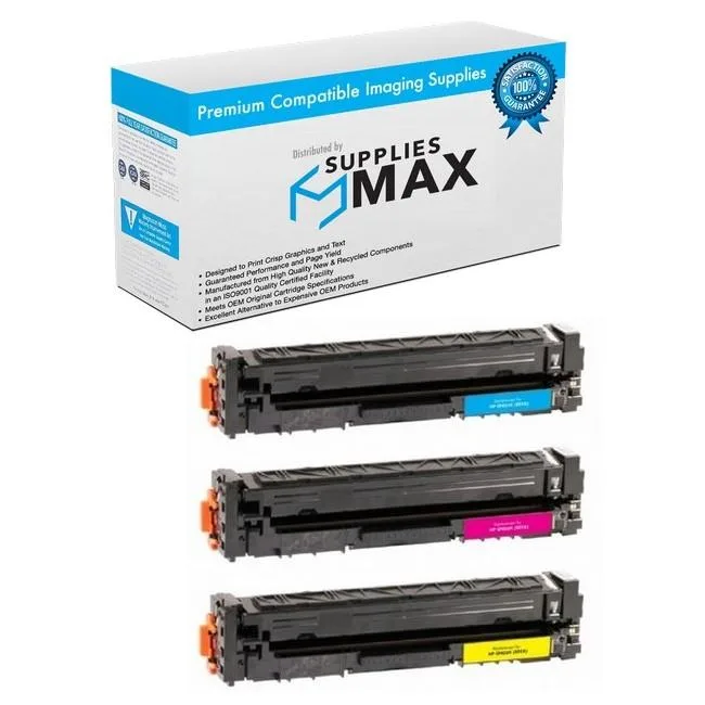 SuppliesMax SuppliesMax High Yield Toner Cartridge Combo Pack Cyan Magenta Yellow 5000 Pages CF252XM — product photo