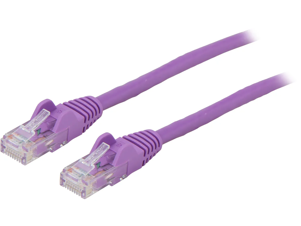 STARTECH STARTECH N6PATCH5PL Cat6 network ethernet cable 5 ft Purple — product photo