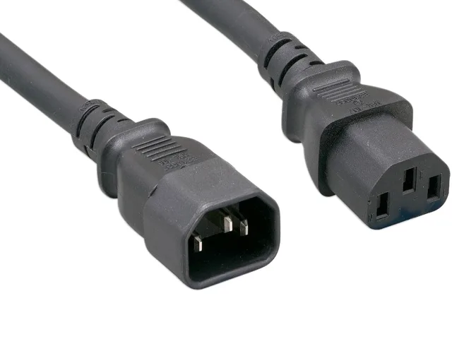Nippon Labs Nippon Labs 30POW-10W1-16-02210 computer power extension cord 10 ft 16 AWG C14 to C13 13A 250V black — product photo