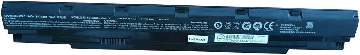NShi NShi N240BAT-4 laptop battery 15.12V 44Wh 2200mAh — product photo