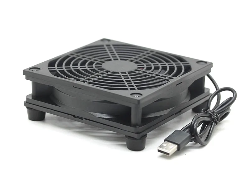 SXDOOL SXDOOL 120mm USB 5V Case Fan 2000 RPM Black Non-LED — product photo