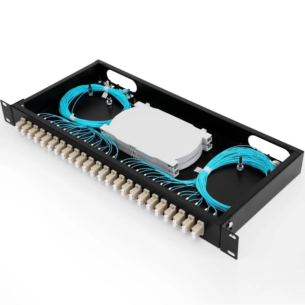 WUQ WUQ 24 Duplex 48 Port LC-OM3 Multimode Fiber Enclosure Rack Mount 1 RU — product photo
