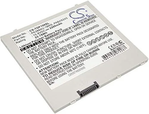 Estry Estry 2200mAh 10.8V laptop battery for Thrive AT100 AT105 WT310 PA3884U — product photo