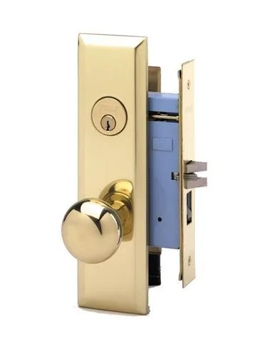 Marks USA Marks USA New Yorker 7NY10D/3 Polished Brass Left Hand Mortise Lockset — product photo