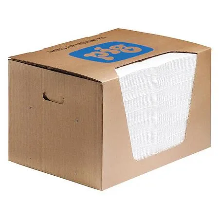 White absorbent mat pads in a pack of 100