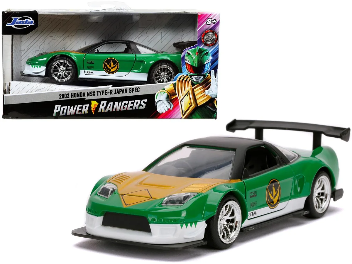 Jada Jada 2002 Honda NSX Type-R Japan Spec Green Ranger "Power Rangers" 1/32 Diecast Vehicle — product photo