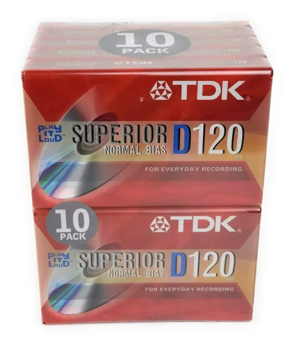 Adafruit Adafruit TDK D120 Cassette Tapes 10 pack 120 min — product photo