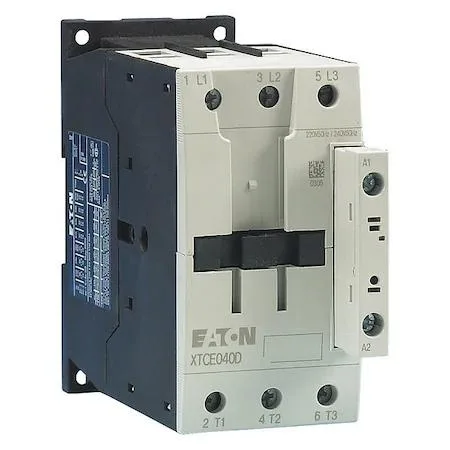 Eaton Eaton XTCE040D00E IEC Magnetic Contactor 3 Poles 208V AC 40A — product photo