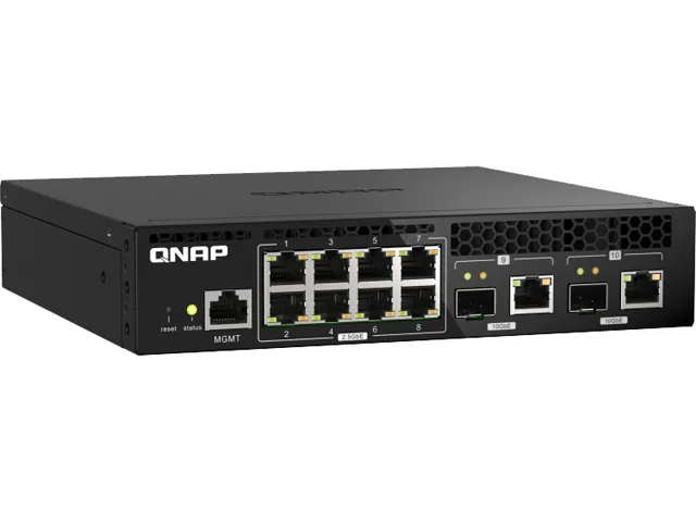 Qnap Qnap QSW-M2108R-2C-US 10-port managed network switch — product photo