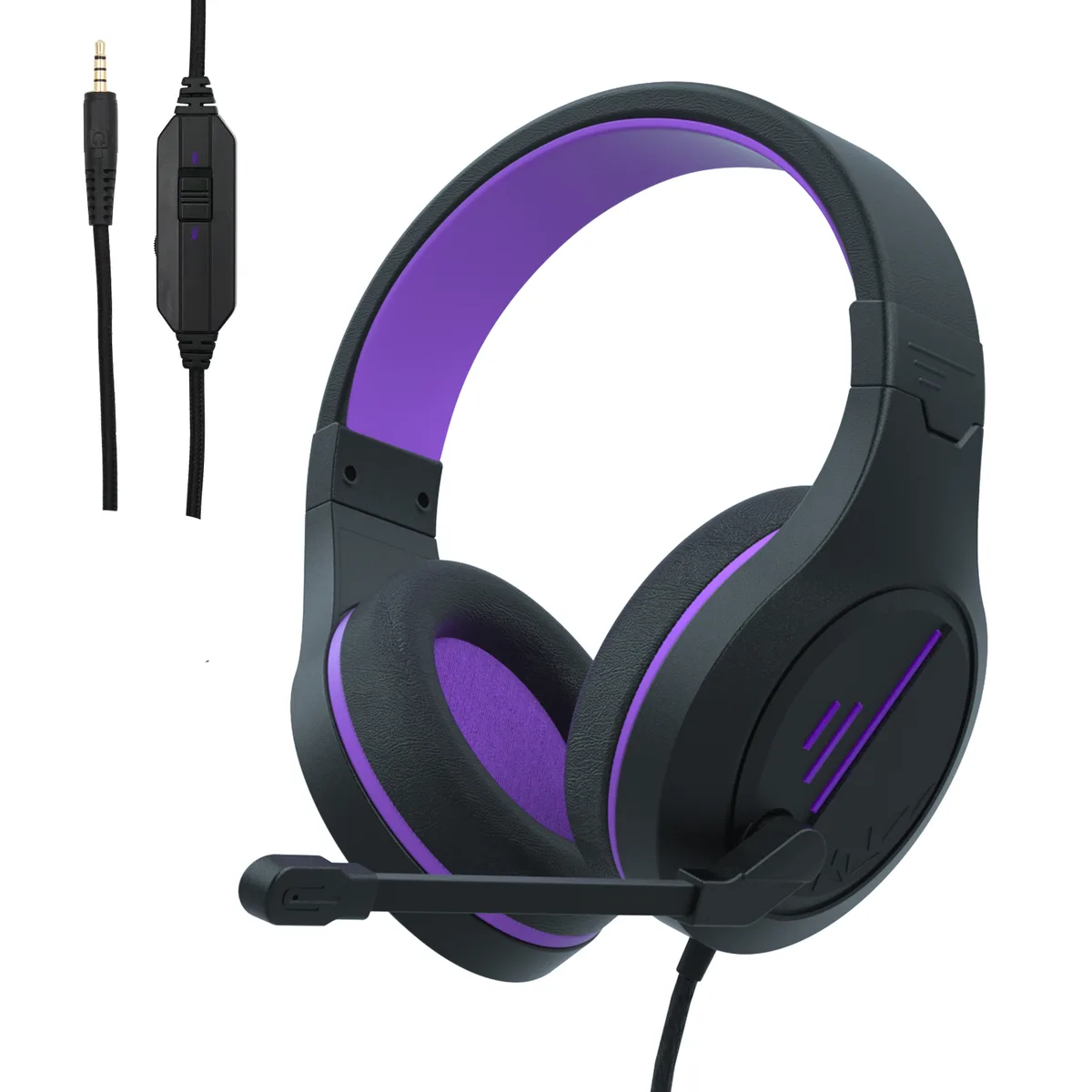 Anivia(China) Anivia(China) Gaming Headset Stereo Vibration Black Purple USB 40mm 2.2m — product photo