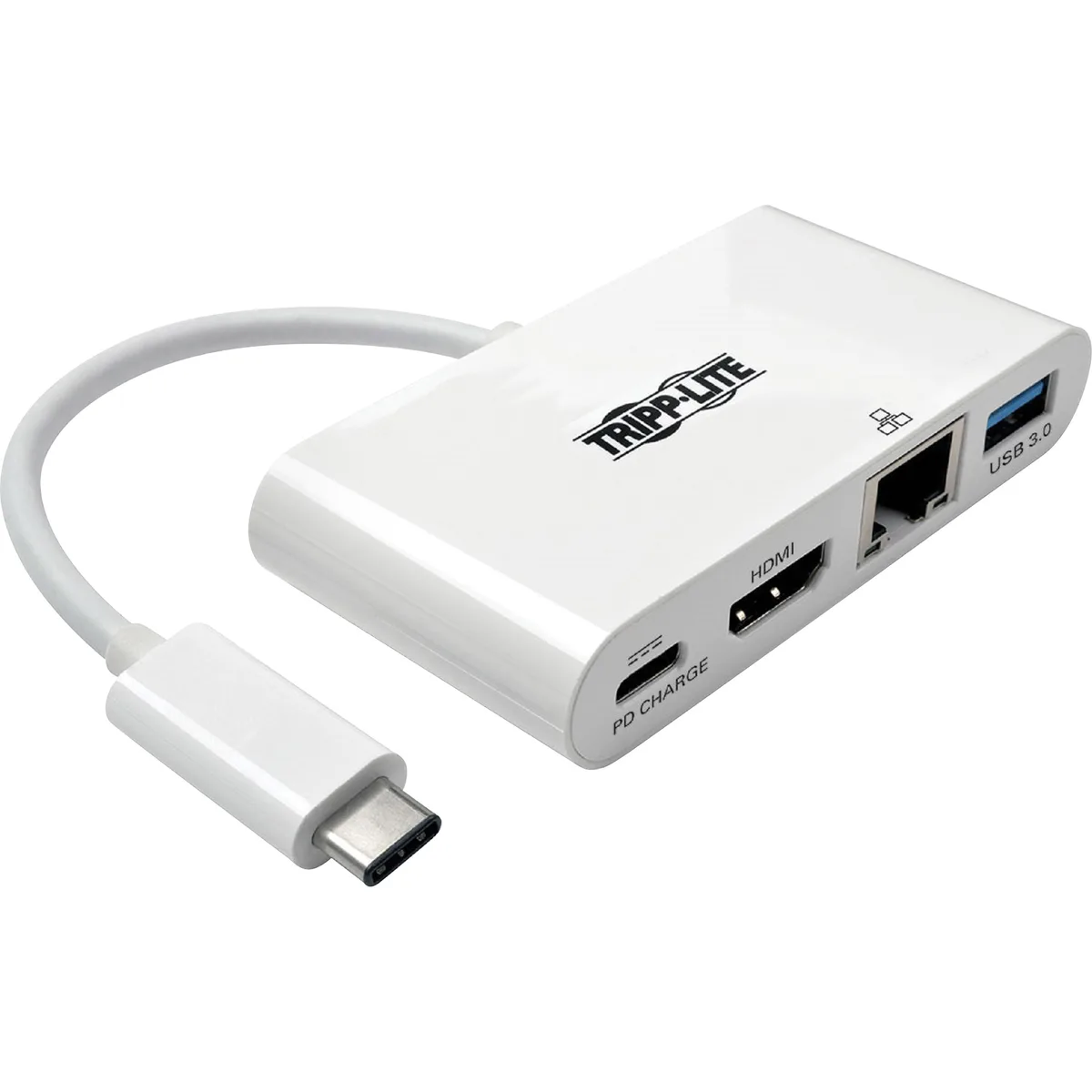 Tripp Lite Tripp Lite U444-06N-HGU-C USB-C adapter with HDMI, RJ-45, 2 USB 3.0 — product photo