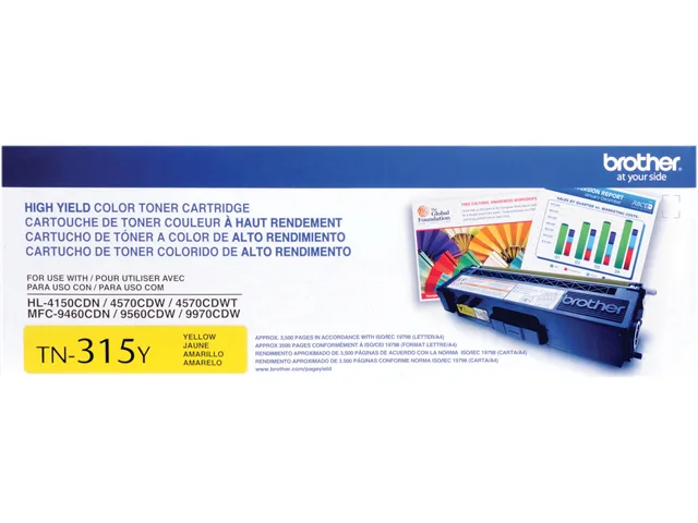 Brother Brother TN315Y High Yield Yellow Toner Cartridge 3500 Pages — product photo