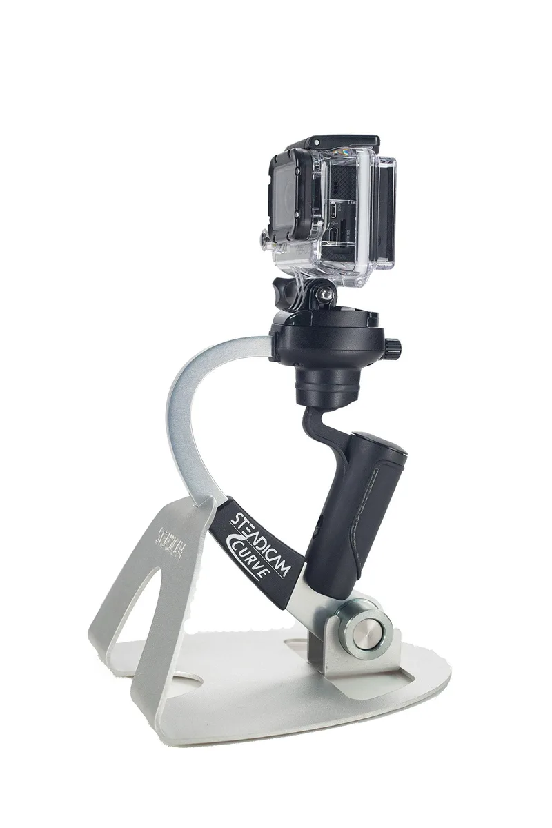 SteadiCam SteadiCam Curve-BK Handheld Stabilizer &amp; Grip for GoPro Hero 3/4/5 Silver .5 lb — product photo