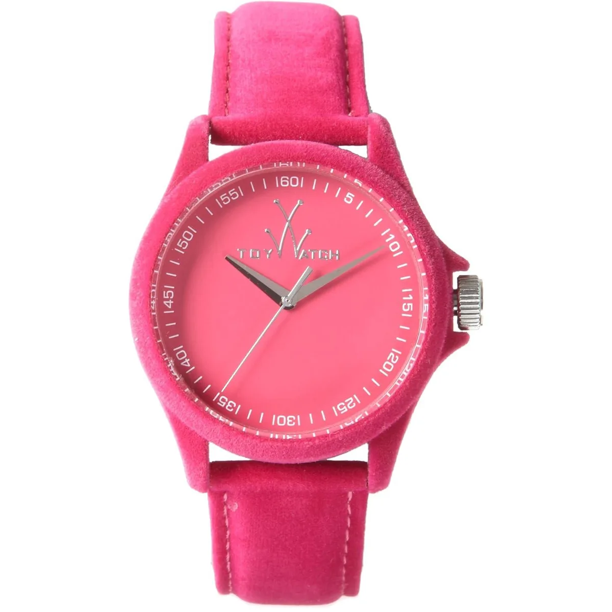 Toy Watch Sartorial pink dial watch with stainless steel case and leather strap