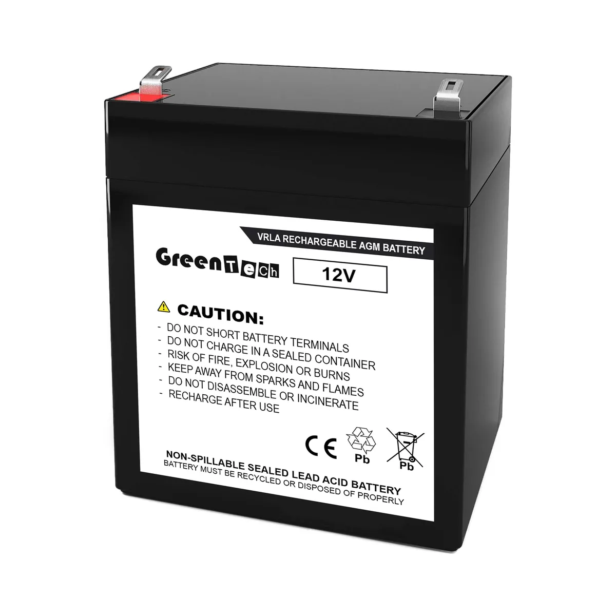 GreenTechLLC GreenTechLLC APCRBCV211 12V 5AH SLA battery — product photo