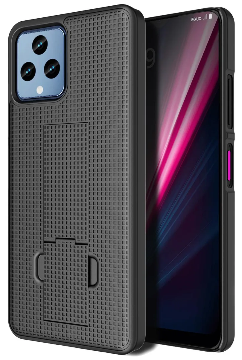 Nakedcellphone Nakedcellphone Textured Kickstand Case for REVVL 6 5G 2022 / REVVL 6X 5G 2023 — product photo