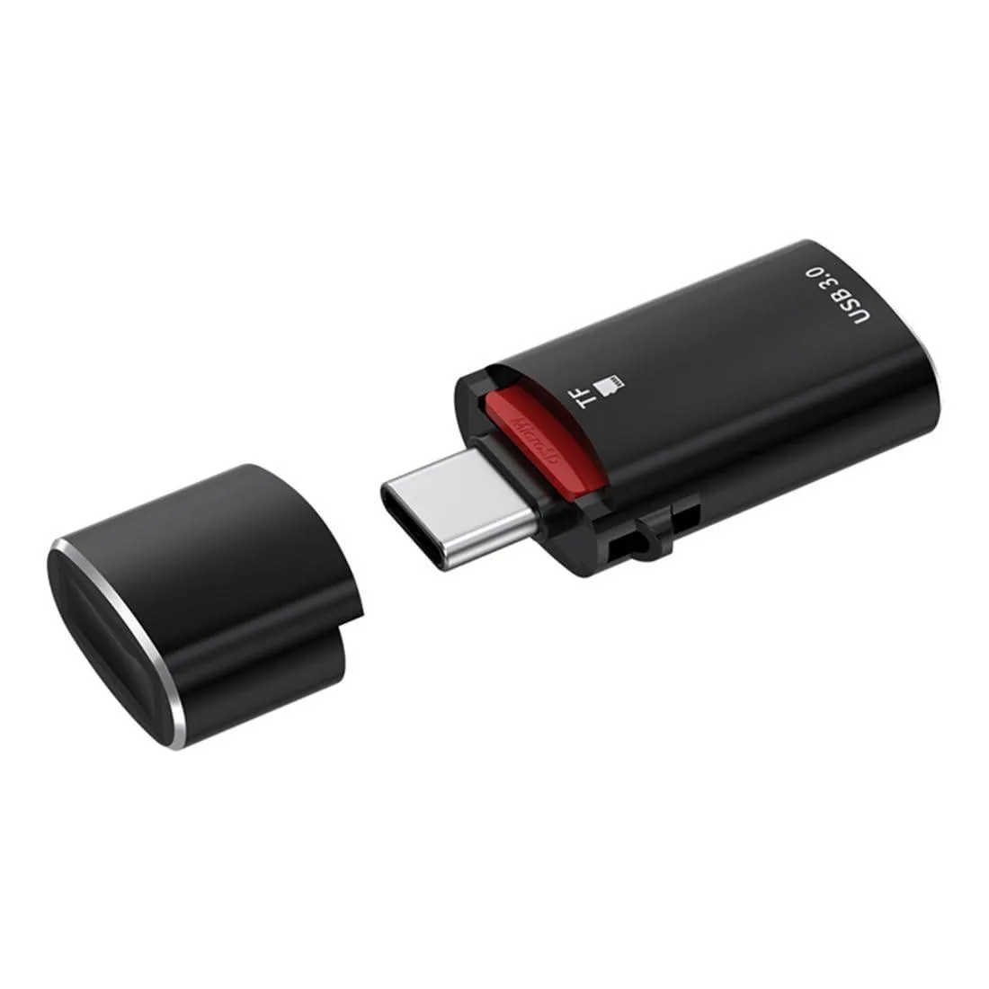 LORDWORLD LORDWORLD USB-C OTG 2-in-1 Adapter with USB-A Female and TF Card Reader — product photo