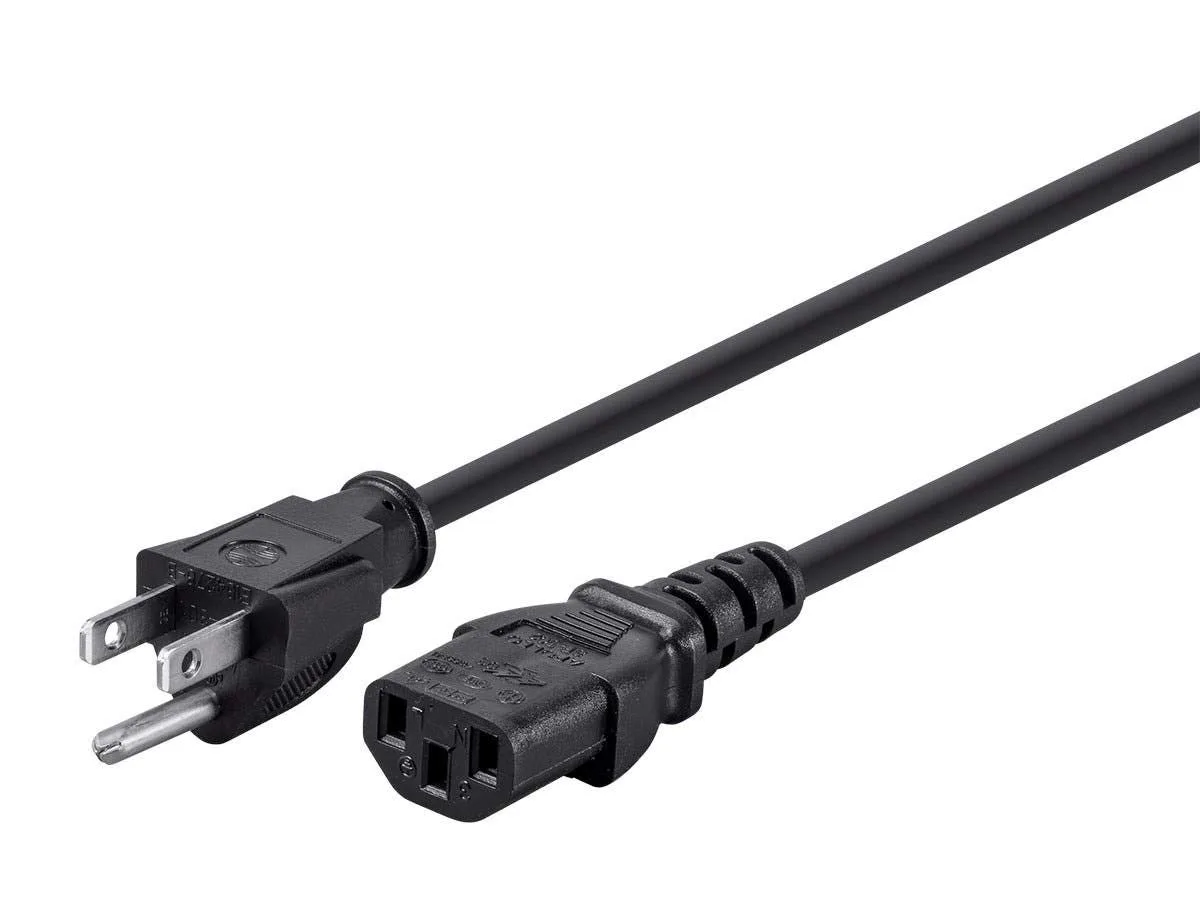 Monoprice 105284 3ft 16AWG C13/5-15P Computer Power Cord — product photo