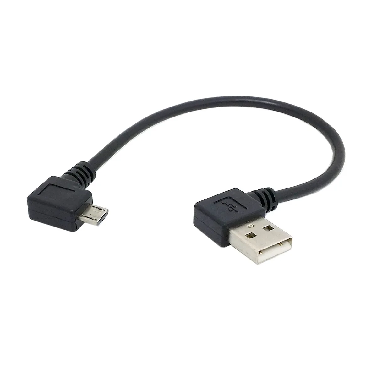 TeKit TeKit Left-Angled 90° Micro USB 5-Pin Male to Left-Angled USB Cable 20 cm — product photo