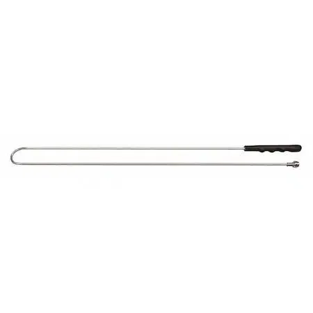 Flexible magnetic pick-up tool, 55-inch aluminum shaft, transparent finish