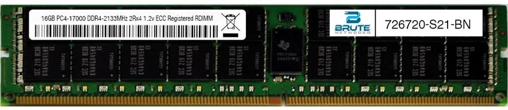 Brute Networks Brute Networks 726720-S21-BN 16GB DDR4 2133 RDIMM 2Rx4 — product photo