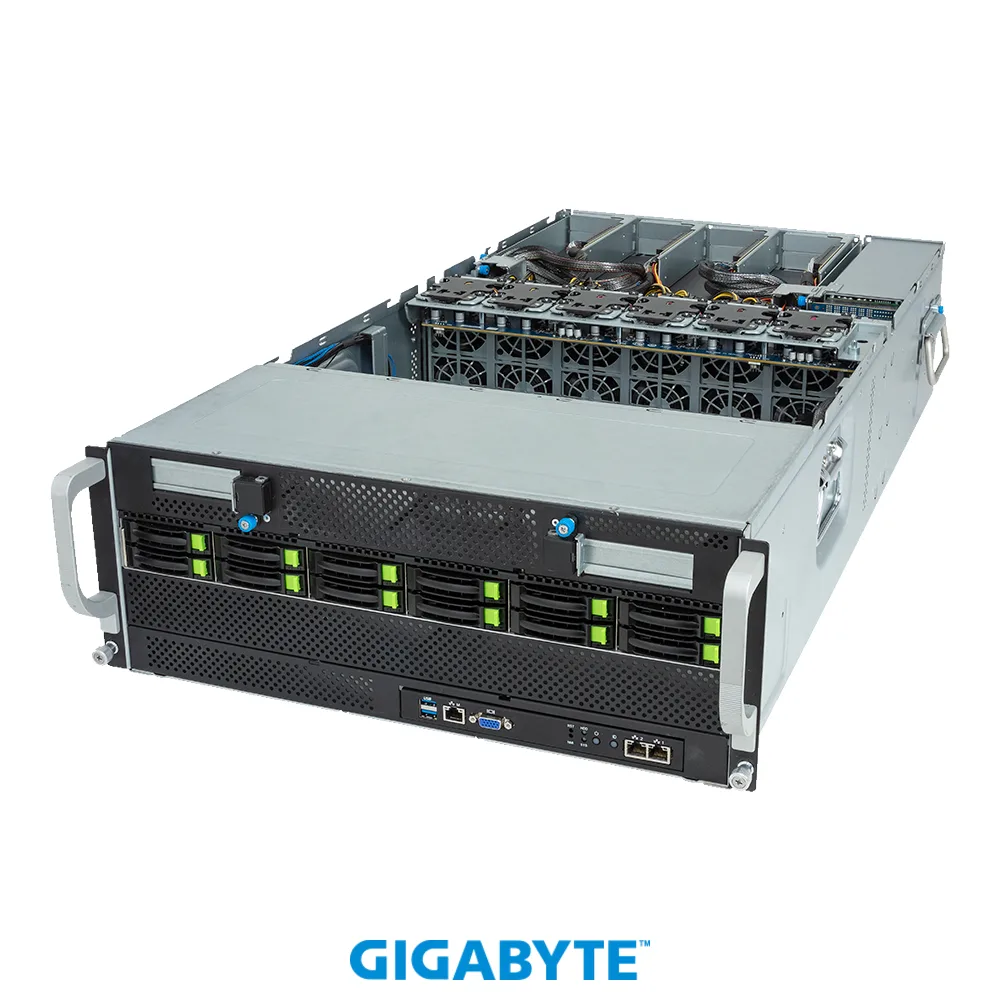 GIGABYTE GIGABYTE G493-ZB3-AAP1 barebone server 12-channel DDR5 48 DIMMs 12 NVMe bays — product photo