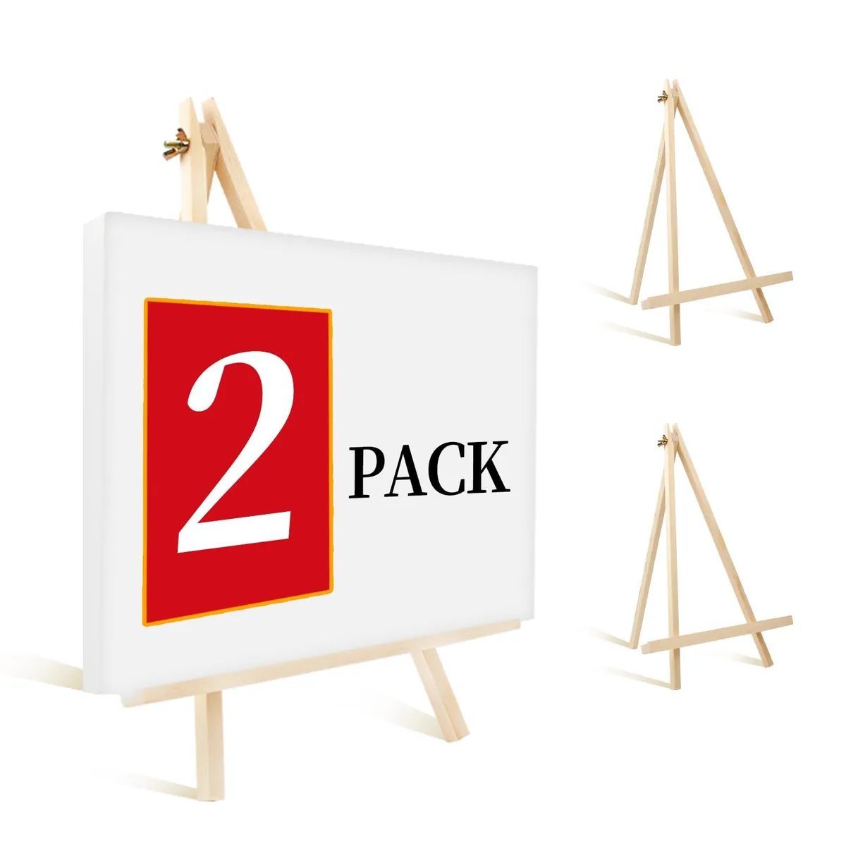  HXSEMAYIG HX-41h 14 in Wood Easel 2 Pack — product photo