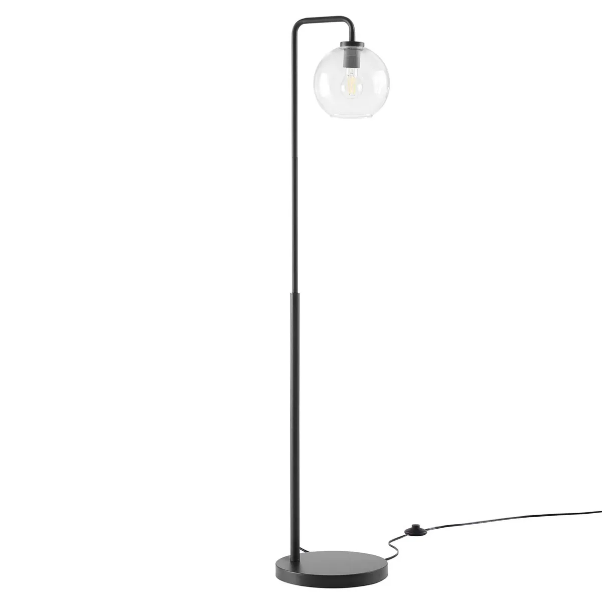 Modway Furniture Modway Furniture Silo Glass Globe Floor Lamp Satin Brass 58"H — product photo
