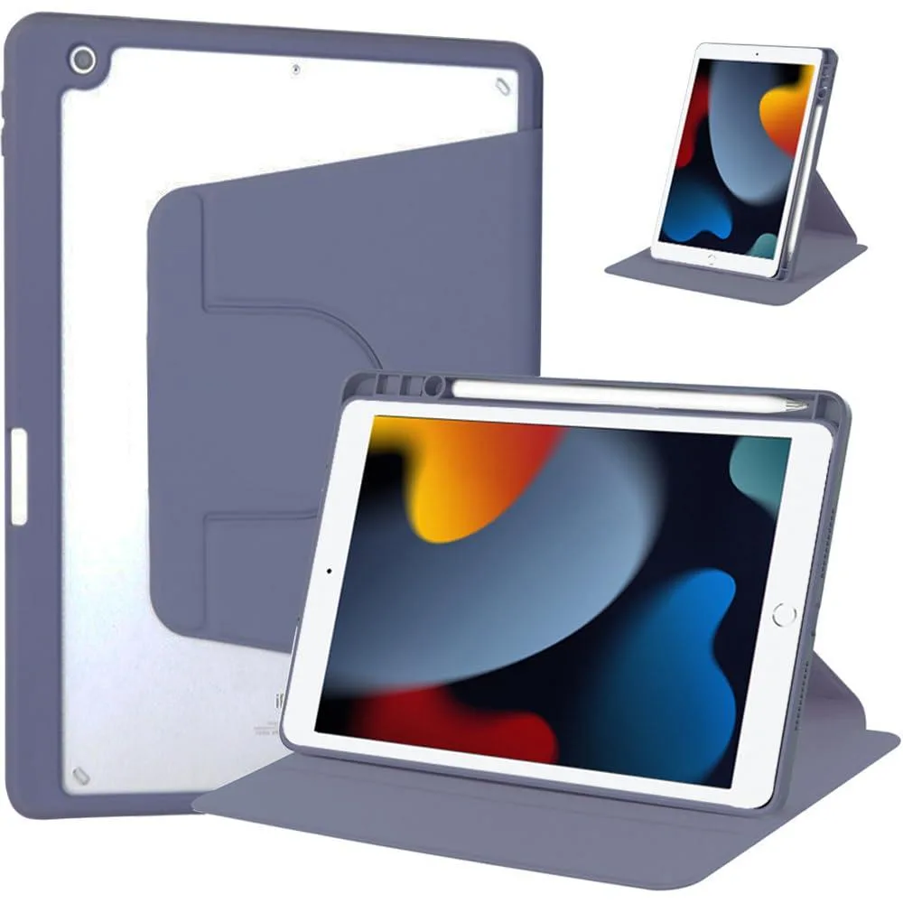 Timoom Timoom 360° Rotatable Acrylic iPad Case 10.2" Lavender Gray — product photo