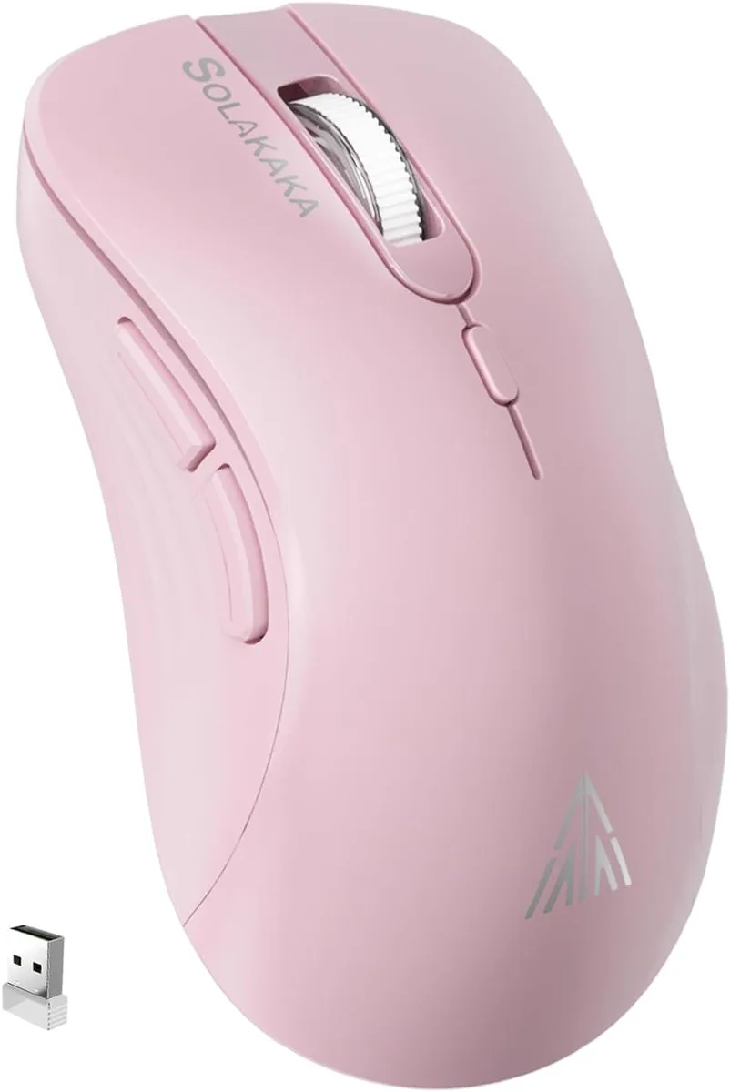BFKK BFKK SM66 Gaming Mouse Pink Silent Dual Mode 4200 DPI — product photo
