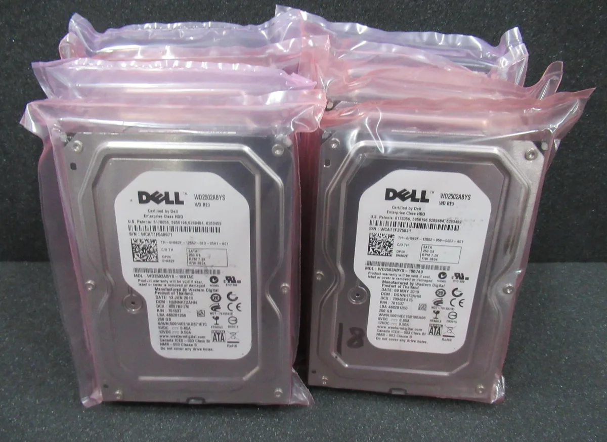 DELL DELL WD2502ABYS 250GB 7200RPM 3.5" SAS internal hard drive — product photo