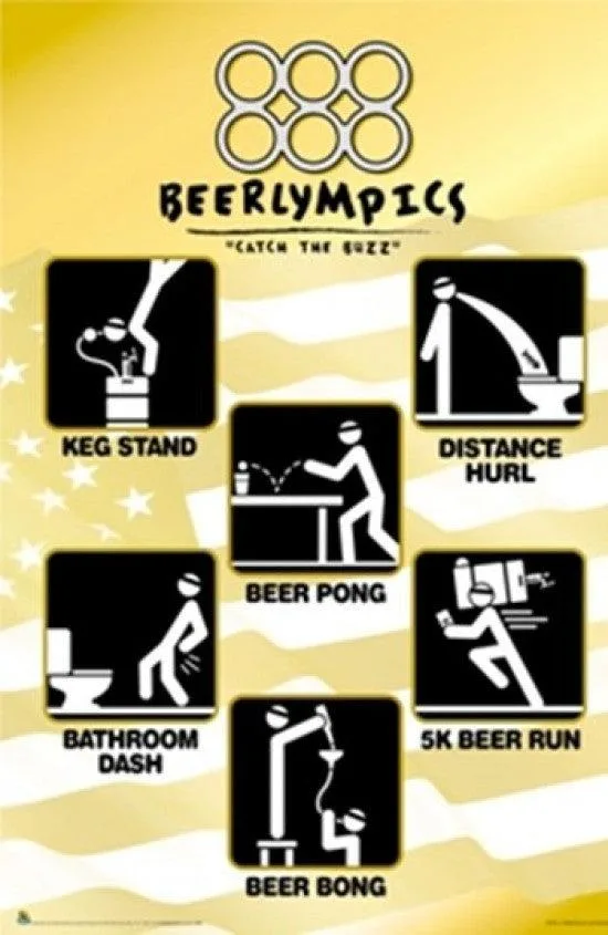 Posterazzi SCO1491 BeerLympics poster print 22 x 34 inches