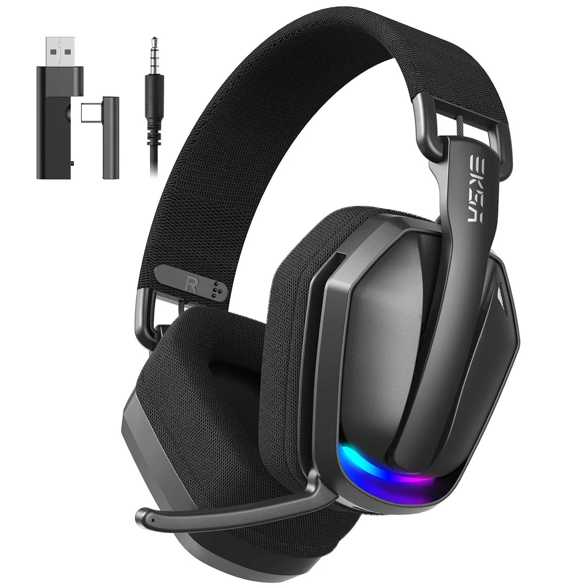  EKSA G19BT Wireless Headset Bluetooth 5.4 2.4GHz 35H 169g Black — product photo