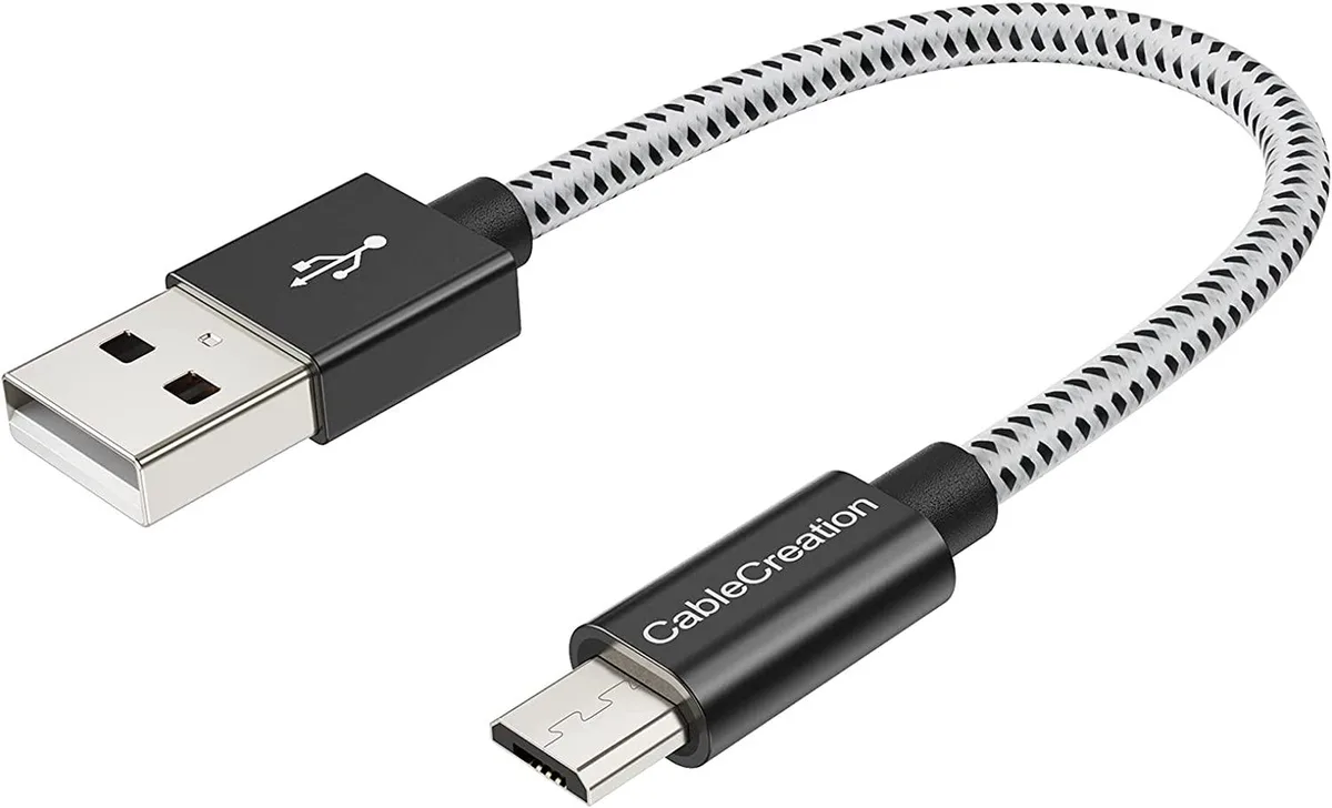 CableCreation CableCreation 2-Pack USB to Micro USB Cable 0.5 ft Black — product photo