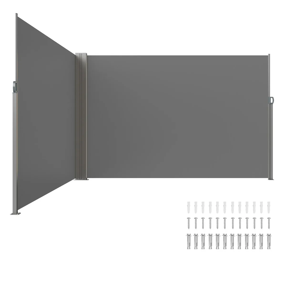 VEVOR VEVOR Retractable Side Awning 79x236 in Gray 180g Polyester — product photo