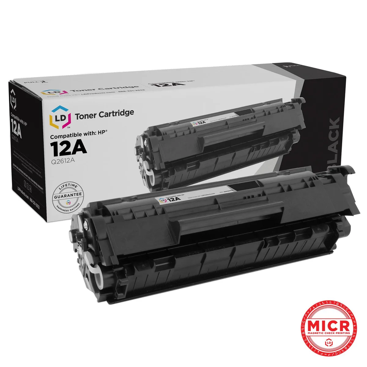 LD Products LD Products Q2612A MICR Black Toner Cartridge — product photo