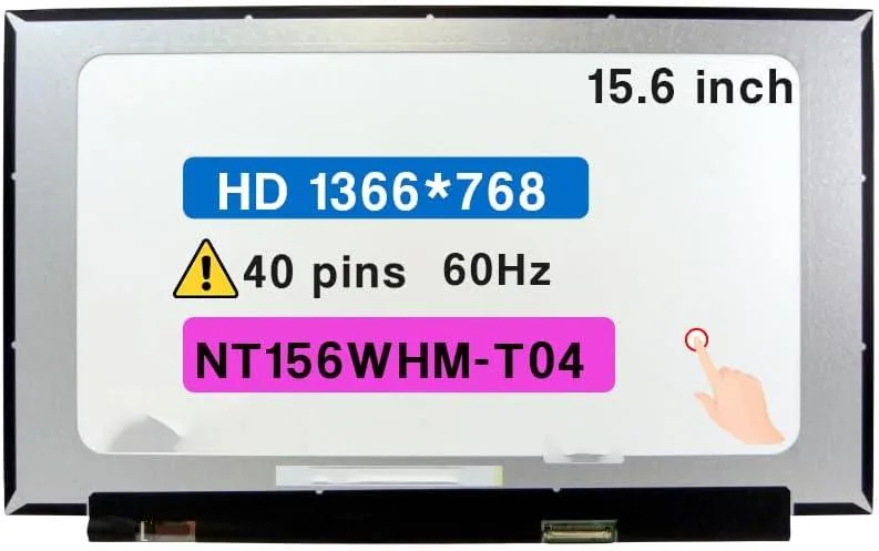 NUOLAISUN NUOLAISUN 15.6" Touch Screen NT156WHM-T04 V8.4 PN N41937-001 — product photo