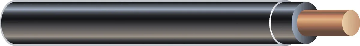 SOUTHWIRE COMPANY SOUTHWIRE COMPANY 11579001 THHN Building Wire 14 AWG Black Solid 500 ft — product photo
