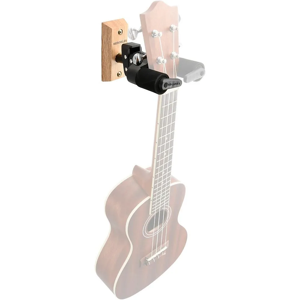 Hercules Stands Hercules Stands GSP38WB PLUS Guitar Wall Hanger Short Arm Wooden Base — product photo