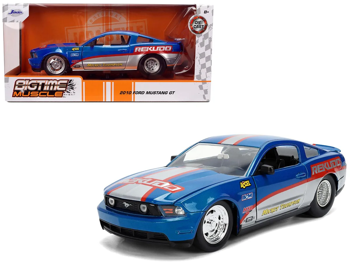 Jada Jada 2010 Ford Mustang GT "Rekudo" Blue Metallic 1/24 Diecast Hobby Collectible — product photo