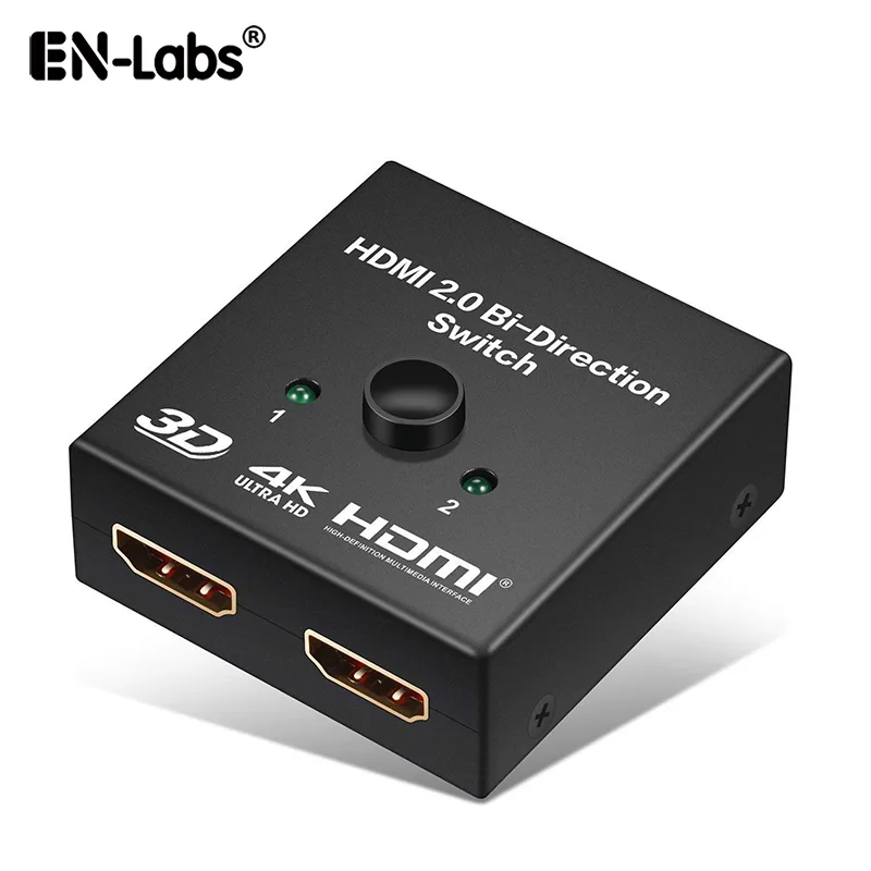 EN-Labs EN-Labs HD24KABSW HDMI 2.0 Bi-Directional Video Switch 2x1 1x2 4K 60Hz — product photo