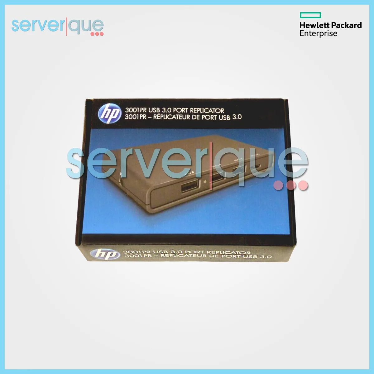 HP HP 3001PR USB 3.0 Port Replicator F3S42UT#ABA — product photo