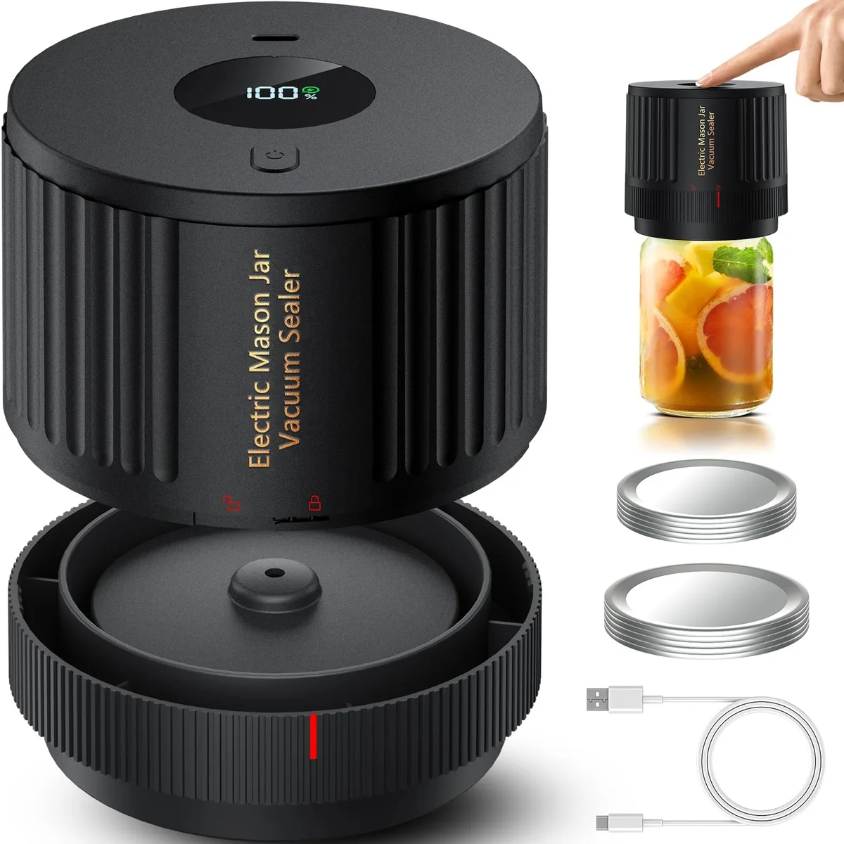  FoodSaver LOVE MOMENT Electric Mason Jar Vacuum Sealer Kit — product photo