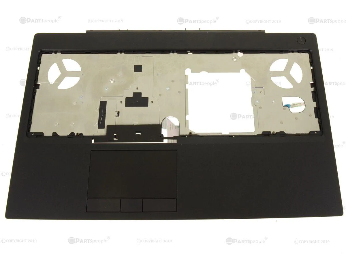 Black Dell Precision 7530 palmrest assembly with touchpad and buttons