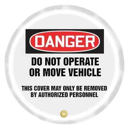 Accuform Accuform KDD824 steering wheel cover "Do Not Operate" 20 in — product photo