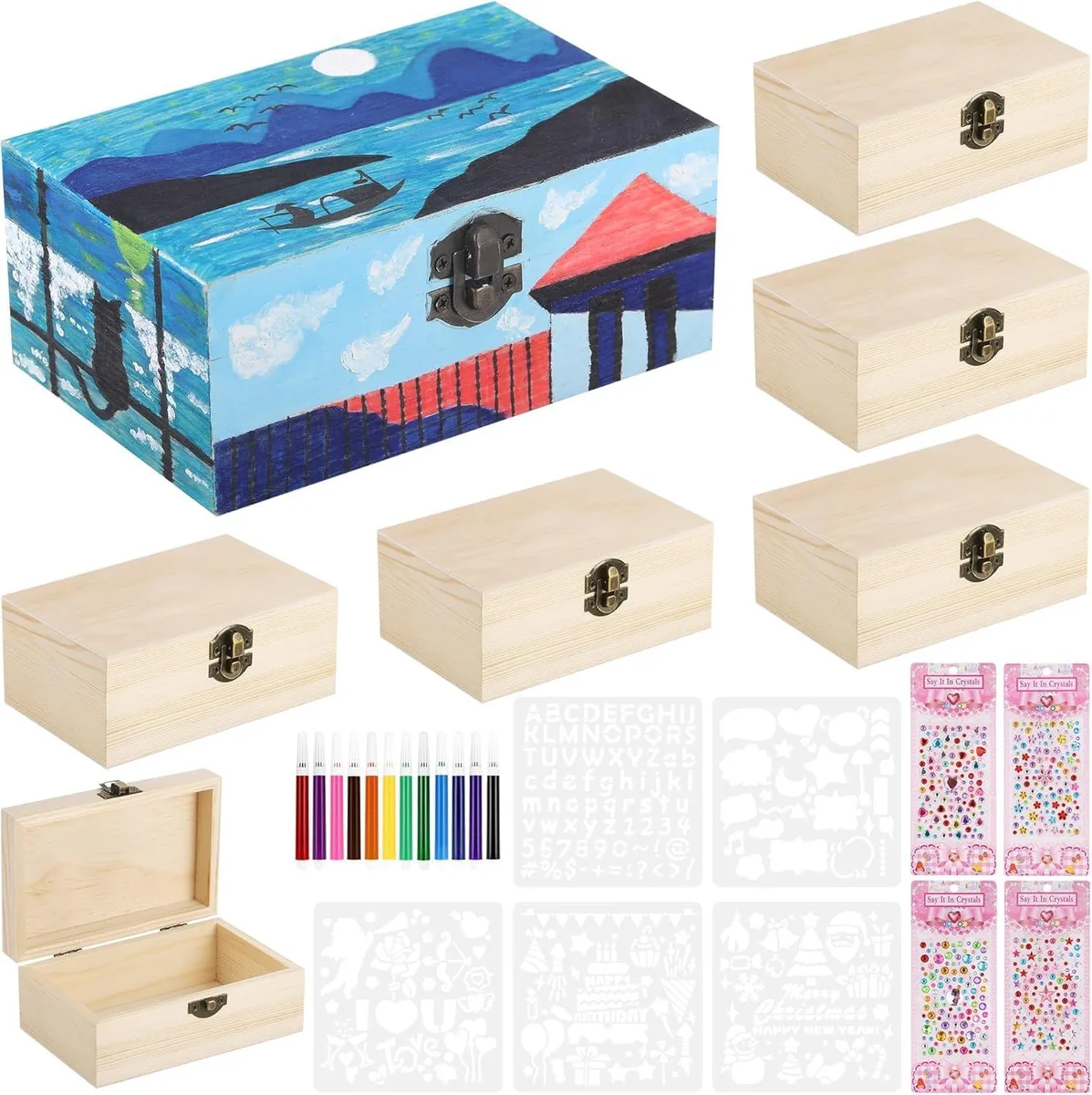  Cricut xc-xbx-010 general craft 6 boxes 5.9 x 3.8 x 2.5in 12 pencils — product photo